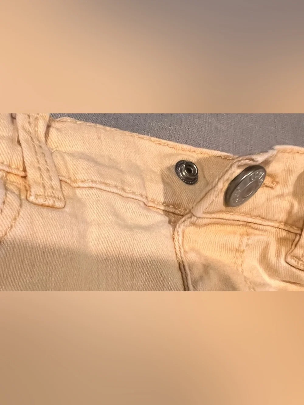 OshKosh B'gosh Yellow‎ Denim Shorts with Frayed Hem size 2T